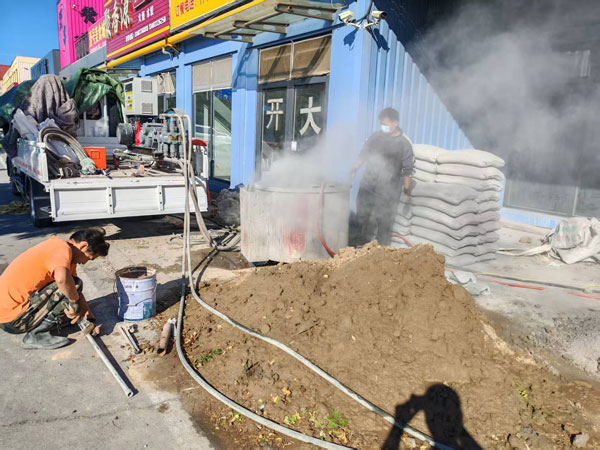玉泉顶管注浆加固